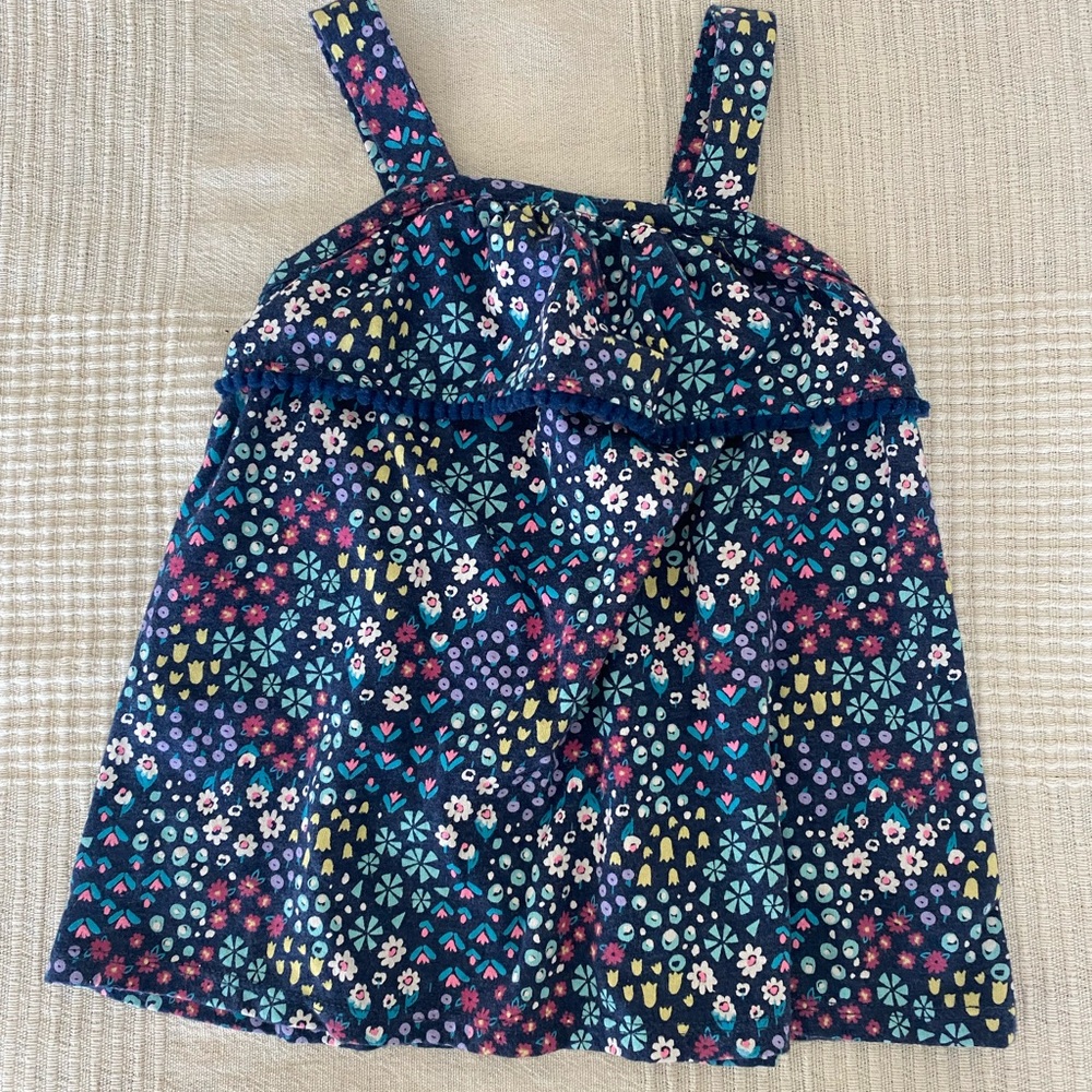 4T - Floral Patterned Kids Top